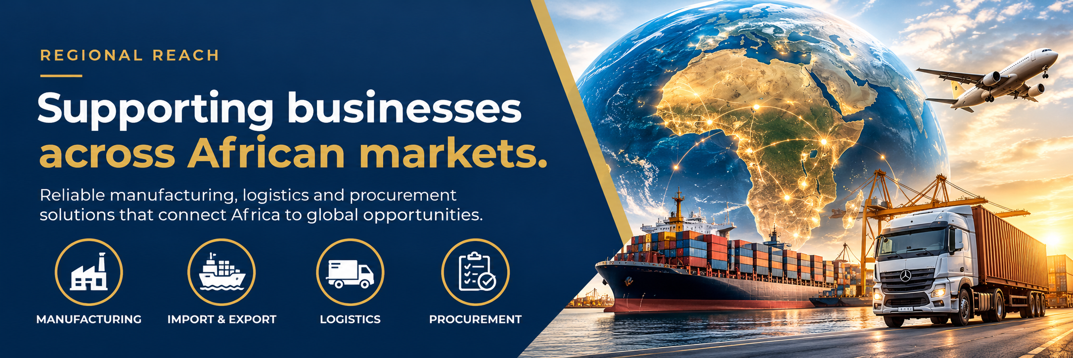 Kudumu Trading regional reach: supporting businesses across African markets through manufacturing, import and export, logistics and procurement